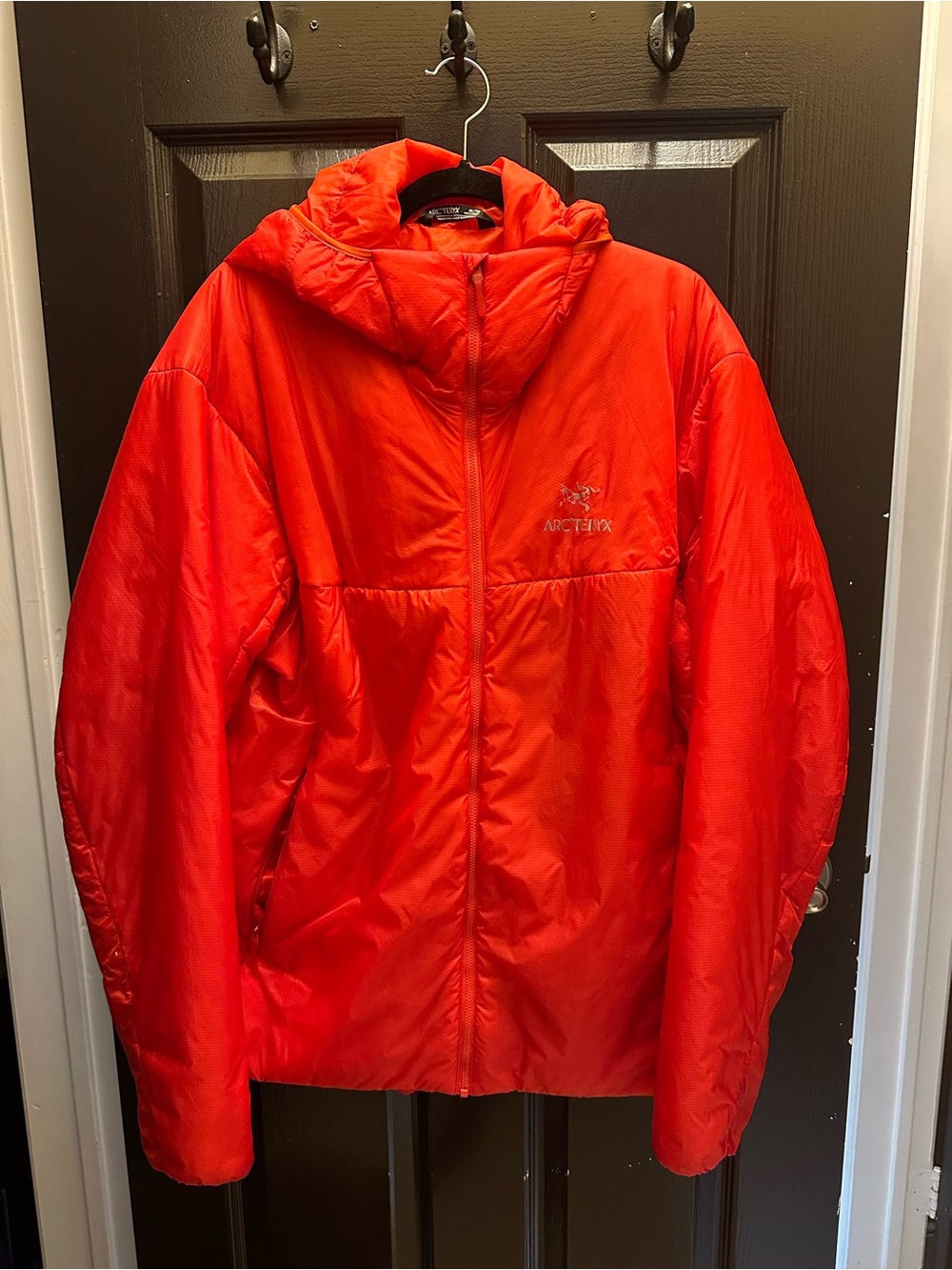 Arc'teryx Men's Bright Red Hooded Performance Jacket